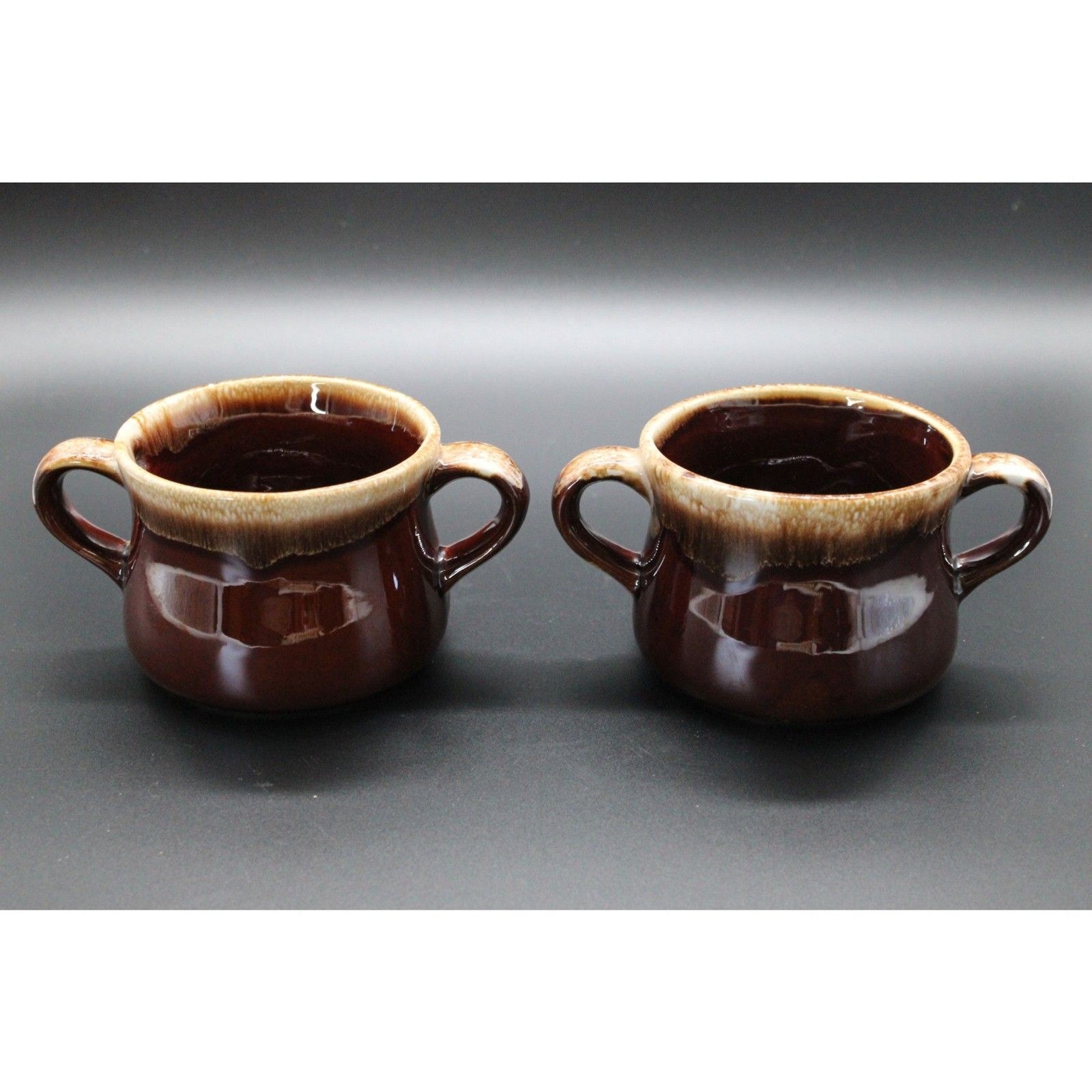 McCoy Pottery Double Handle Soup or Chili Bowl